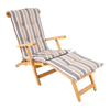 Tuinkussen deckchair streep grijs/bruin