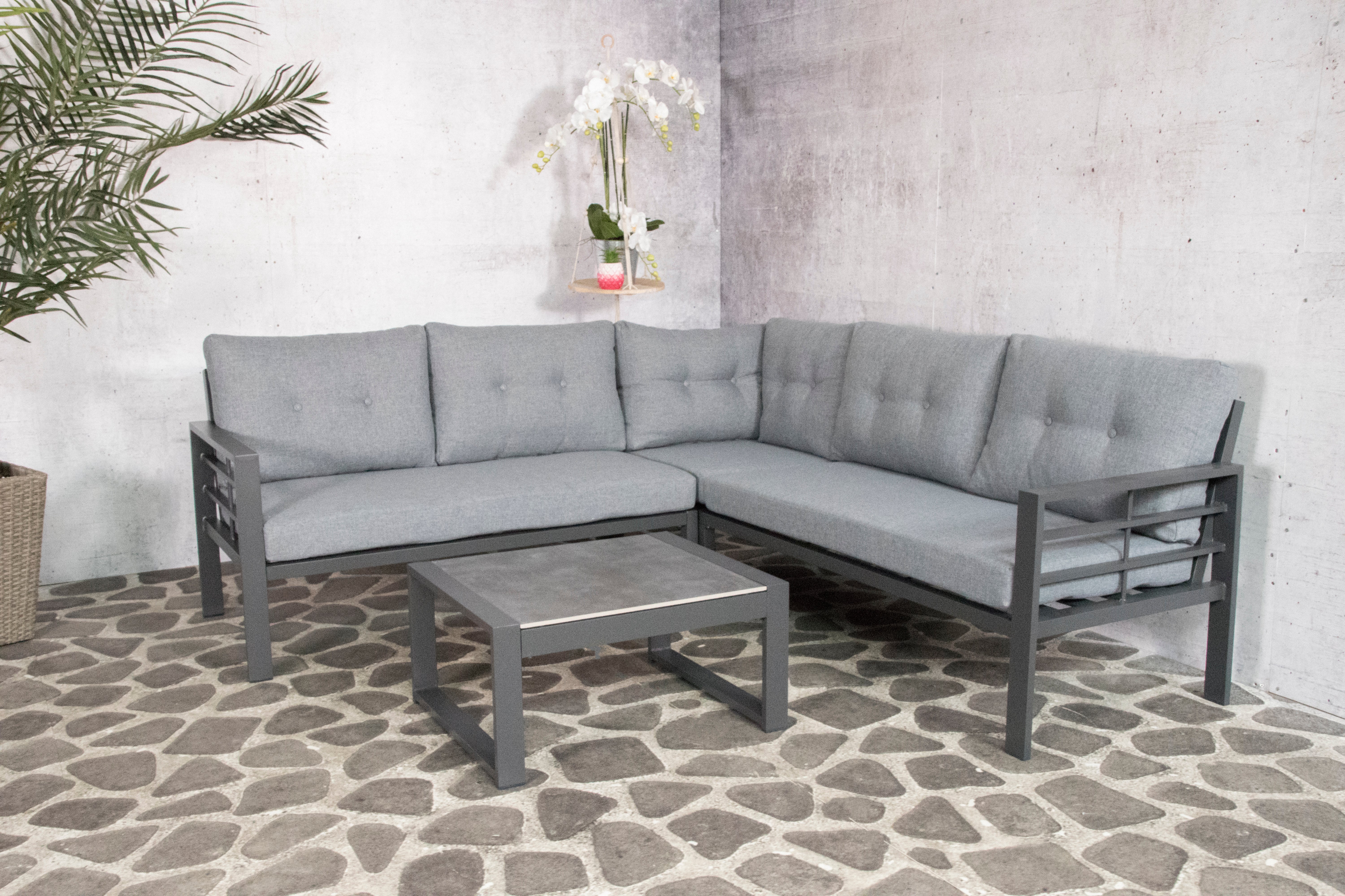 Lounge-Set Elba | Grau | 5 Personen